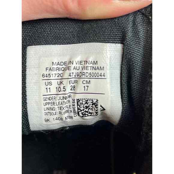 Converse Tan Leopard Print Suede High Top Sneakers Youth Size 11 - Picture 8 of 10